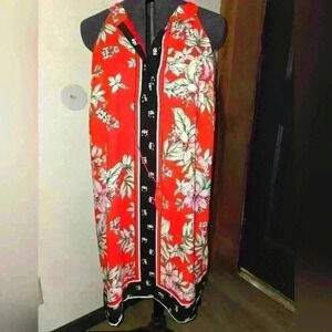 Fig & Flower mid length floral Dress sz Med.